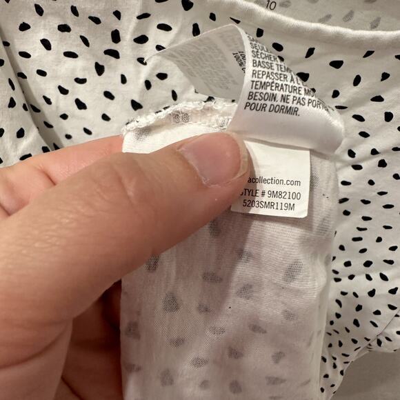 Tea Collection Black & White Polka Dot Tank Top - Picture 7 of 7